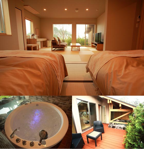 【Annex Saburo no iori】Modern Japanese-style Room with outdoor bath（20-mats）